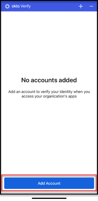 The Add Account option.