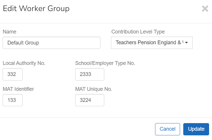 example edit worker group screen