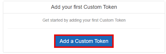 Image showing the add a custom token button#