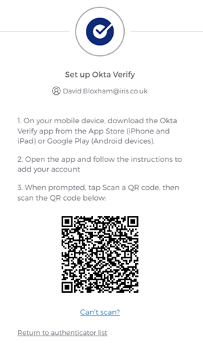 Configuring Okta Verify