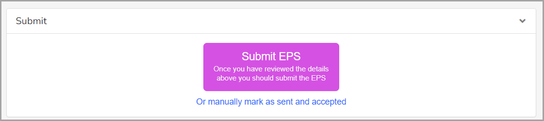 submit EPS screen