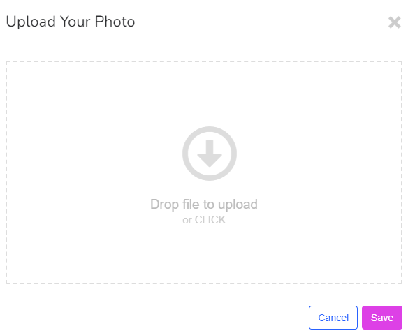 Upload your photo option on User Profile edit screen