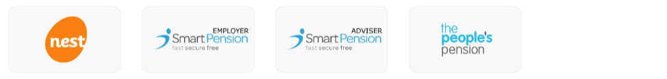 Pension providers: NEST, Smart pension (employer and adviser), the peoples pension. 