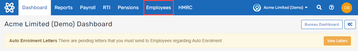 Select Employees. 