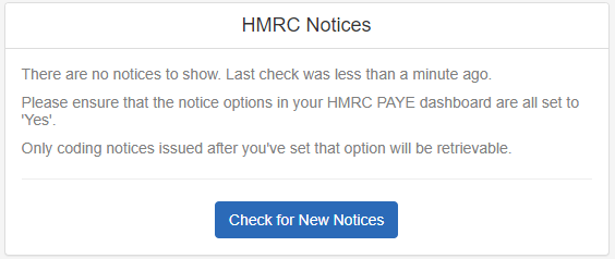 Select Check for New Notices.