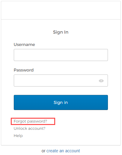 Select Forgot password?